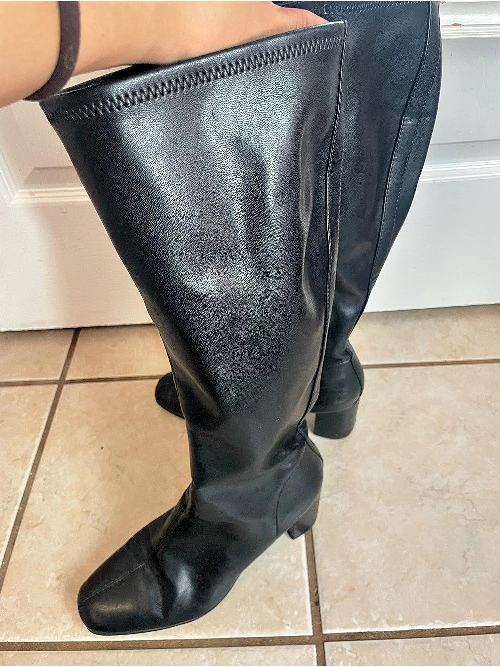 Aerosoles Micah Black Heeled Boots Size 7.5